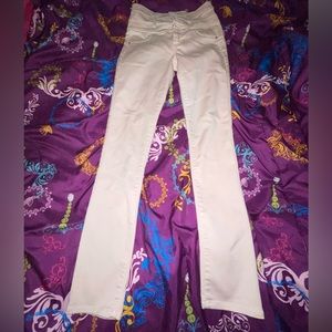 High waist rose gold jeans